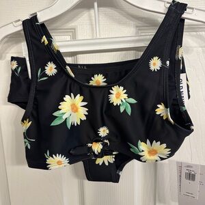 Girls NWT Old Navy Two Piece Daisy Swimsuit Size Large (10-12)